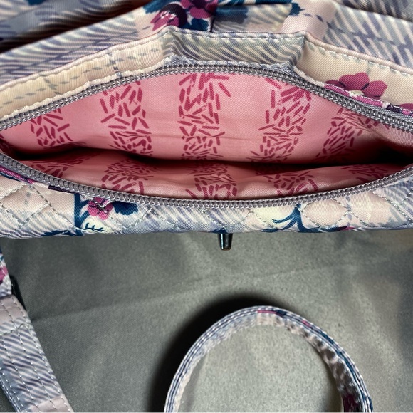 Lug Switch Crossbody/belt bag adjustable/removable strap plaid floral - Picture 7 of 16